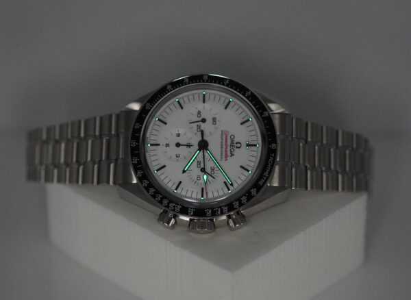Omega SPEEDMASTER PROFESSIONAL MOONWATCH 3861 WHITE DIAL 2024 WARRANTY FULL SET - Image 10