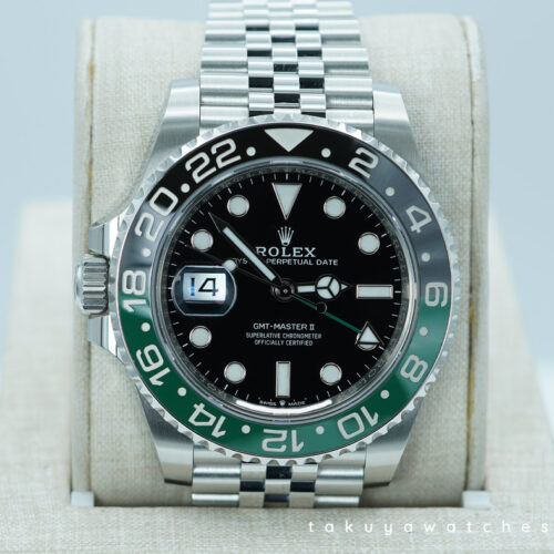 Rolex 126720VTNR GMT MASTER 2 LEFTY BLACK GREEN SPRITE JUBILEE BAND 2023 WARRANTY FULL SET