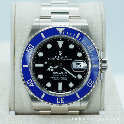 Rolex 126619LB SUBMARINER 41 18K WHITE GOLD BLUE BEZEL 2022 WARRANTY FULL SET