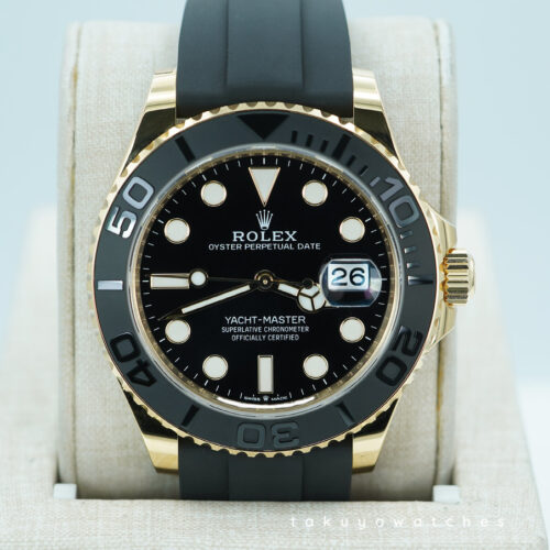 Rolex 226658 YACHTMASTER 42 YELLOW GOLD OYSTERFLEX 2024 WARRANTY FULL SET