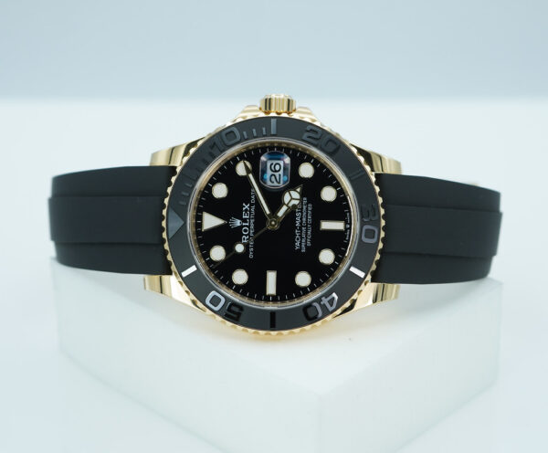 Rolex 226658 YACHTMASTER 42 YELLOW GOLD OYSTERFLEX 2024 WARRANTY FULL SET - Image 10