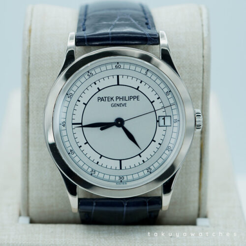 Patek PHILIPPE 5296G CALATRAVA SECTOR DIAL WHITE GOLD AUTOMATIC 38MM FULL SET