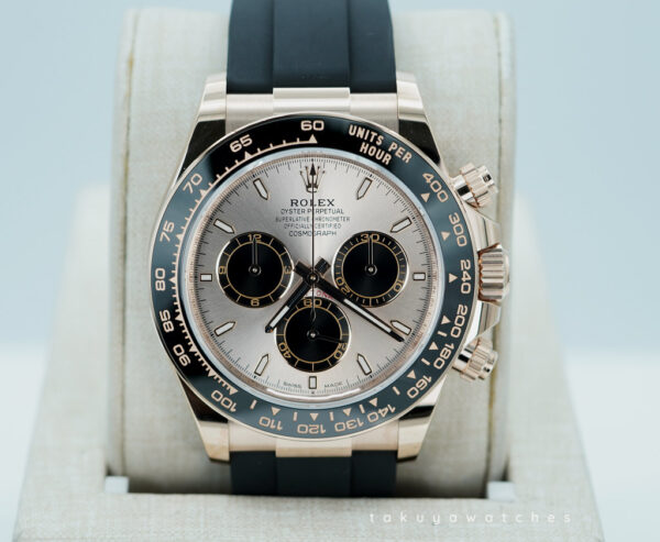 Rolex 126515LN DAYTONA 18K ROSE GOLD OYSTERFLEX SUNDUST DIAL 2025 WARRANTY FULL SET