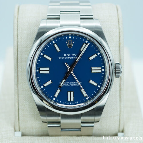 BRAND NEW Rolex 134300 OYSTER PERPETUAL 41 MED BLUE DIAL NEW 2025 MODEL FULL SET
