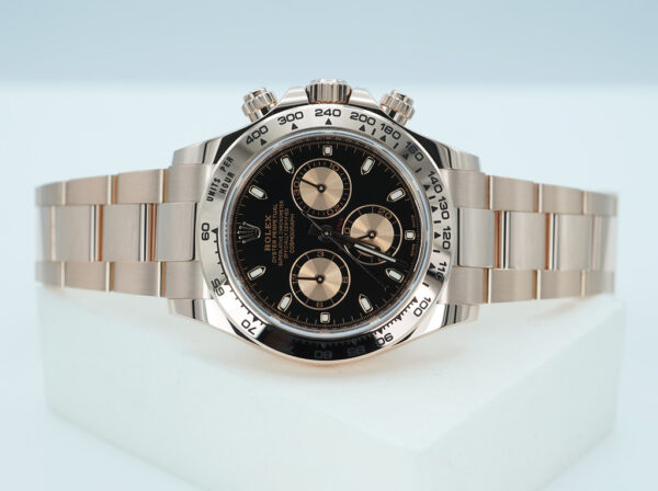 Rolex 116505 COSMOGRAPH DAYTONA 18K ROSE GOLD BLACK DIAL 2021 WARRANTY FULL SET - Image 10