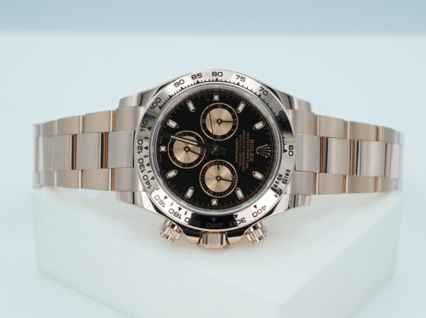 Rolex 116505 COSMOGRAPH DAYTONA 18K ROSE GOLD BLACK DIAL 2021 WARRANTY FULL SET - Image 9