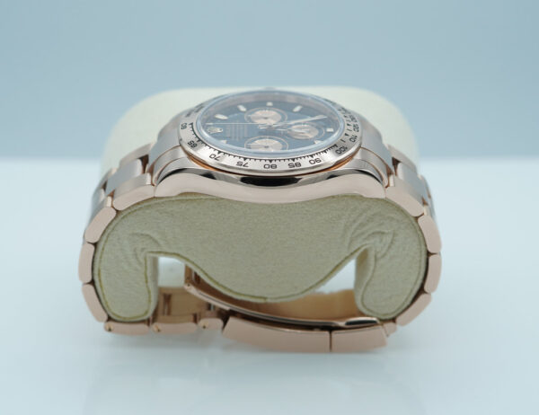 Rolex 116505 COSMOGRAPH DAYTONA 18K ROSE GOLD BLACK DIAL 2021 WARRANTY FULL SET - Image 4