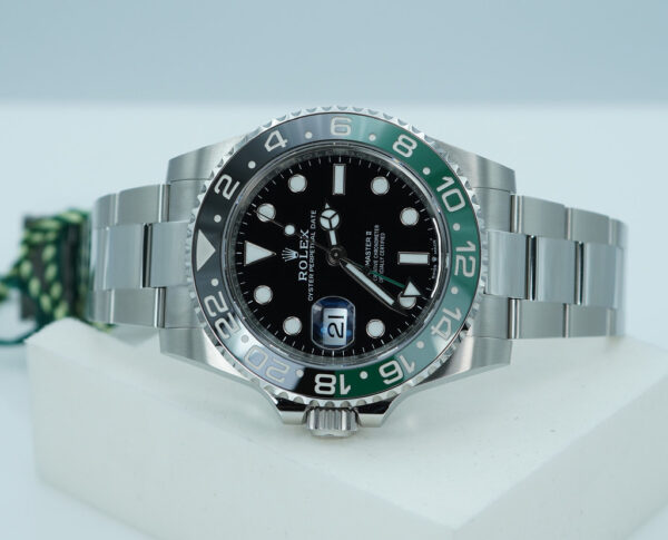 BRAND NEW Rolex 126720VTNR GMT MASTER 2 SPRITE GREEN BLACK BEZEL OYSTER 2025 FULL SET - Image 9