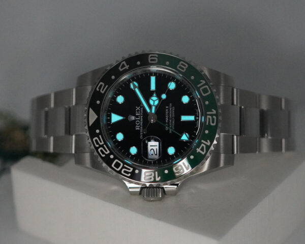 BRAND NEW Rolex 126720VTNR GMT MASTER 2 SPRITE GREEN BLACK BEZEL OYSTER 2025 FULL SET - Image 11