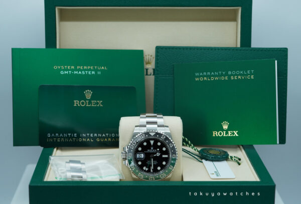 BRAND NEW Rolex 126720VTNR GMT MASTER 2 SPRITE GREEN BLACK BEZEL OYSTER 2025 FULL SET - Image 2