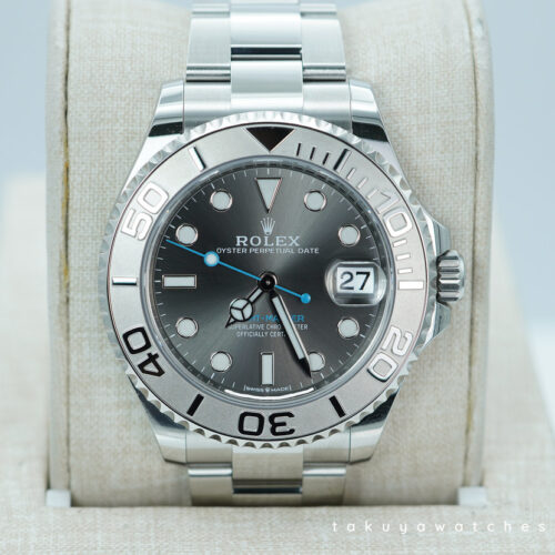 Rolex 268622 YACHTMASTER PLATINUM BEZEL SLATE DIAL 37MM 2025 FULL SET