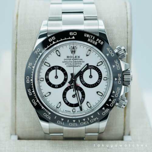 Rolex 116500LN COSMOGRAPH DAYTONA STEEL WHITE PANDA DIAL 2023 WARRANTY FULL SET