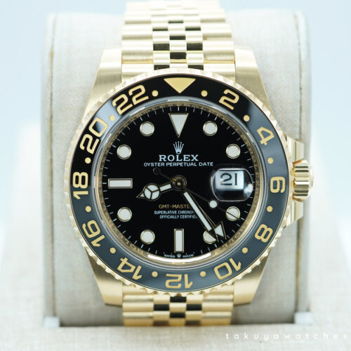 BRAND NEW Rolex 126718GRNR GMT MASTER 2 YELLOW GOLD GREY BLACK BEZEL JUBILEE BAND 2024 FULL SET