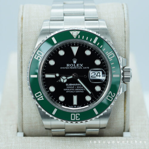 Rolex 126610LV SUBMARINER 41 GREEN MARK 1 BEZEL 2021 WARRANTY FULL SET