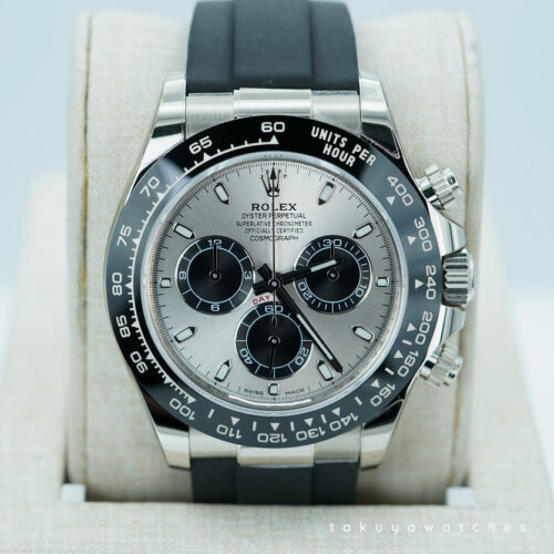 Rolex 116519LN DAYTONA WHITE GOLD OYSTERFLEX STEEL DIAL 2022 WARRANTY FULL SET