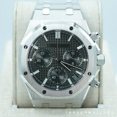 Audemars PIGUET ROYAL OAK CHRONOGRAPH 26240ST GREEN DIAL 2024 WARRANTY FULL SET