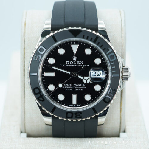 Rolex 226659 YACHTMASTER 42 18K WHITE GOLD OYSTERFLEX 2022 WARRANTY FULL SET