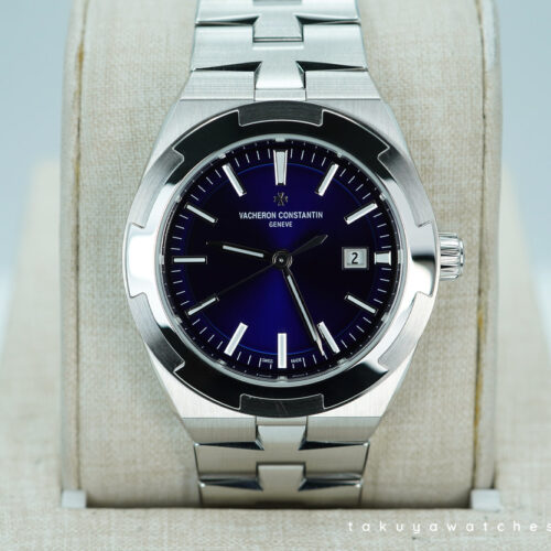 Vacheron CONSTANTIN OVERSEAS 4600V STEEL BLUE DIAL 34.5MM 2025 WARRANTY FULL SET