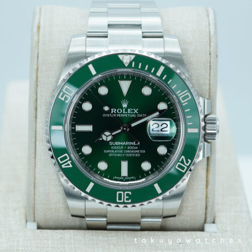 Rolex 116610LV SUBMARINER HULK GREEN DIAL GREEN BEZEL 2019 FULL SET