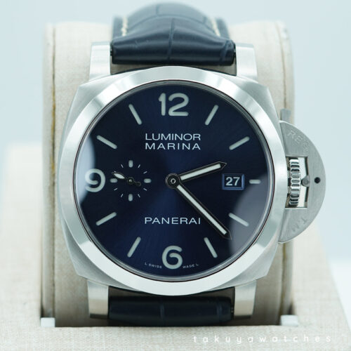 PANERAI Pam 3313 LUMINOR MARINA STEEL BLUE DIAL 2025 WARRANTY FULL SET