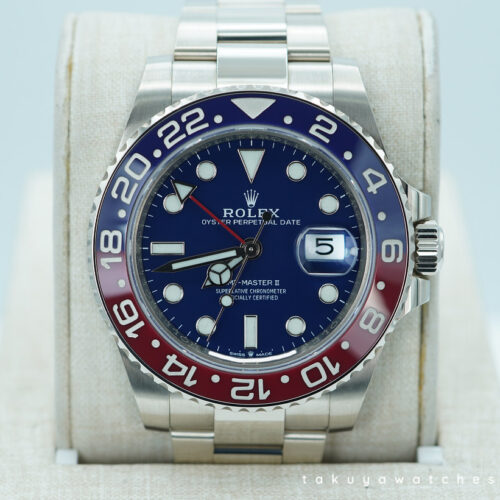 Rolex 126719BLRO GMT MASTER 2 WHITE GOLD PEPSI BEZEL BLUE DIAL 2022 FULL SET
