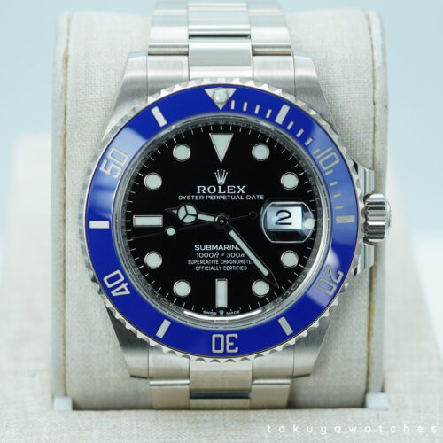 Rolex 126619LB SUBMARINER 41 18K WHITE GOLD BLUE BEZEL 2022 WARRANTY FULL SET
