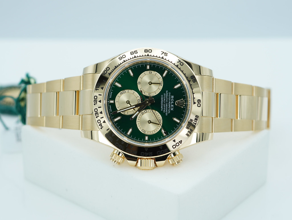BRAND NEW Rolex 126508 DAYTONA JOHN MAYER YELLOW GOLD GREEN DIAL