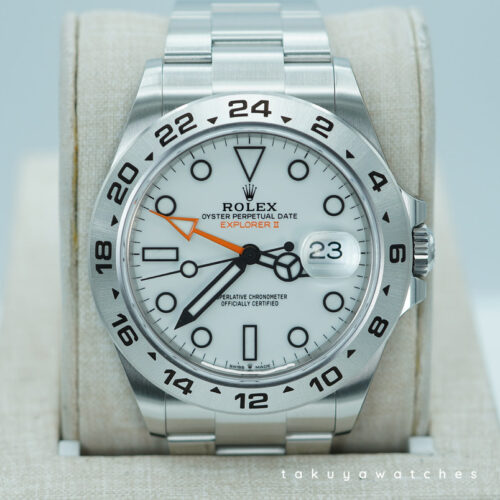 BRAND NEW Rolex 226570 EXPLORER 2 POLAR WHITE DIAL NEW MODEL 2025 WARRANTY FULL SET