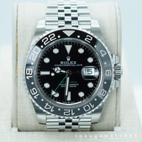 Rolex 126710GRNR GMT MASTER II BLACK GREY BEZEL JUBILEE BAND 2025 WARRANTY FULL SET