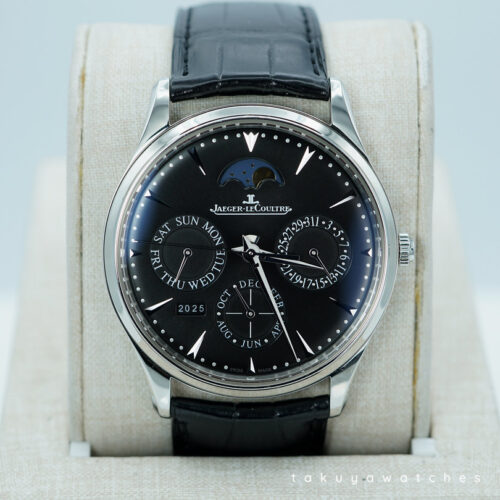 Jaeger-LeCoultre MASTER ULTRA THIN PERPETUAL CALENDAR STEEL BLACK DIAL Q130847