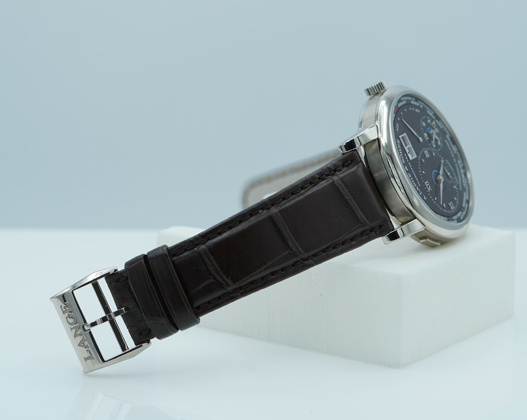 A. Lange & Sohne LANGE 1 TIMEZONE 18K WHITE GOLD BLACK DIAL 2021