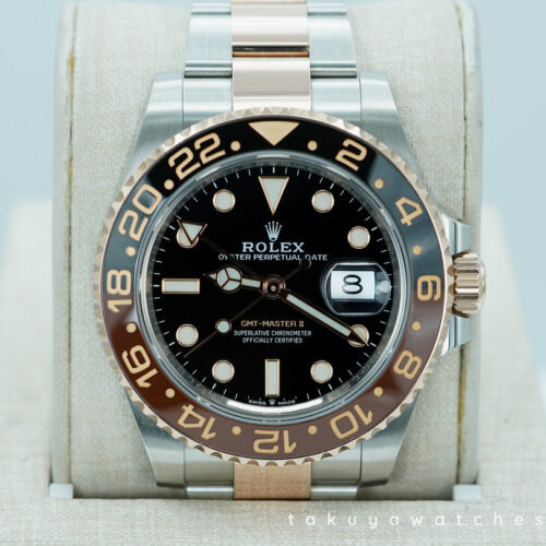 Rolex 126711CHNR GMT MASTER II ROOTBEER ROSE GOLD STEEL 2021 WARRANTY FULL SET