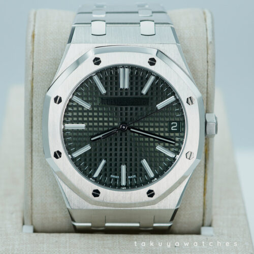 Audemars PIGUET ROYAL OAK 50th ANNIVERSARY 15510ST GREEN DIAL 2022 WARRANTY FULL SET
