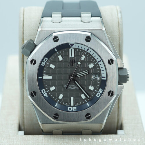 Audemars PIGUET ROYAL OAK OFFSHORE DIVER 15720ST GREY DIAL 2023 WARRANTY FULL SET