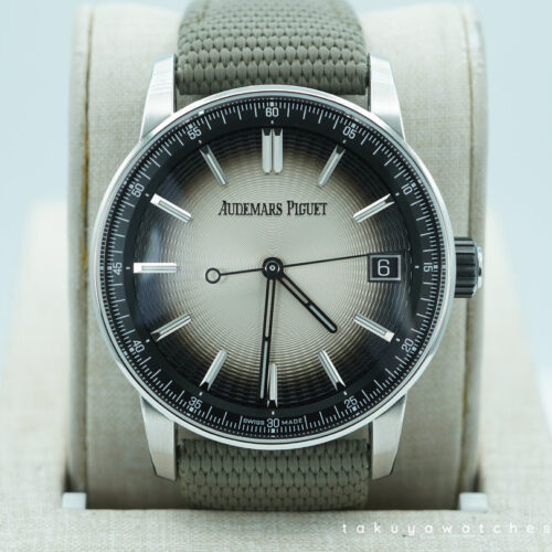 Audemars PIGUET CODE 11.59 STEEL CERAMIC SMOKED DIAL 2025 WARRANTY FULL SET