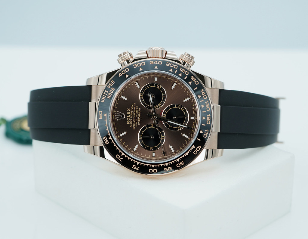 BRAND NEW Rolex 126515LN DAYTONA ROSE GOLD OYSTERFLEX CHOCOLATE