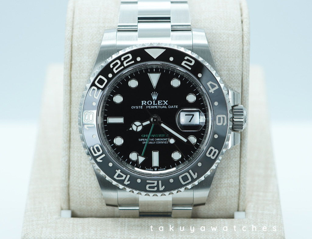Rolex 126710GRNR GMT MASTER II BLACK GREY BEZEL OYSTER BAND 2025