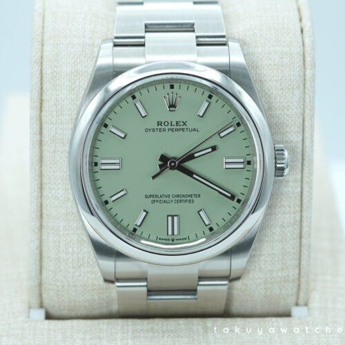 Rolex 126000 OYSTER PERPETUAL 36 PISTACHIO DIAL 2025 WARRANTY FULL SET