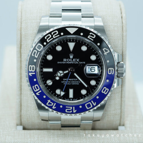 Rolex 126710BLNR GMT MASTER 2 BLACK BLUE BEZEL OYSTER BAND 2025 WARRANTY FULL SET