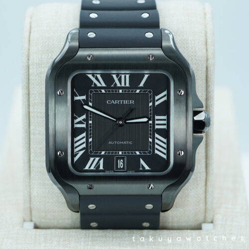 Cartier SANTOS DE CARTIER LARGE MODEL BLACK ADLC AUTOMATIC 2024 WARRANTY FULL SET