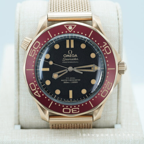 Omega SEAMASTER DIVER 300M GOLD BRONZE BURGUNDY BEZEL NEW MODEL 2025 FULL SET