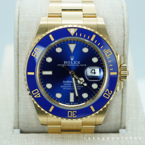 Rolex 126618LB SUBMARINER 41 18K YELLOW GOLD BLUESY 2024 WARRANTY FULL SET