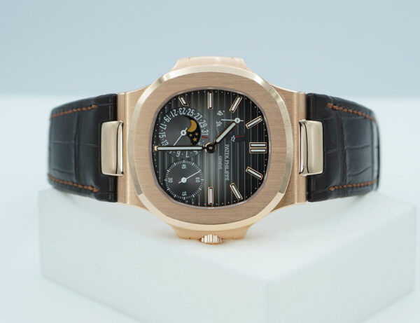 Patek PHILIPPE 5712R NAUTILUS MOONPHASE ROSE GOLD GREY DIAL 2017