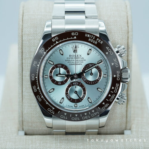 Rolex 116506 PLATINUM COSMOGRAPH DAYTONA ICE BLUE DIAL SERVICED 2020 FULL SET