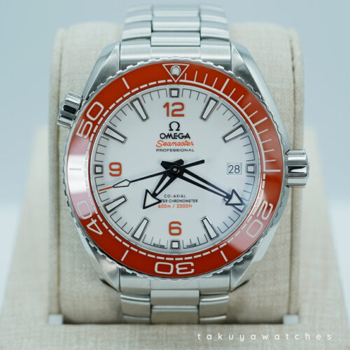 Omega SEAMASTER PLANET OCEAN 600M WHITE DIAL ORANGE BEZEL 2025 WARRANTY FULL SET