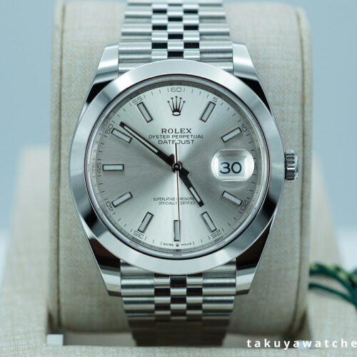 BRAND NEW Rolex 126300 DATEJUST 41 SILVER STICK DIAL JUBILEE BAND 2025 FULL SET