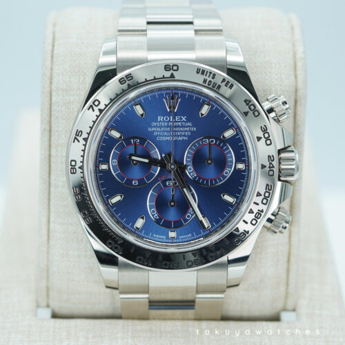 Rolex 116509 COSMOGRAPH DAYTONA 18K WHITE GOLD BLUE DIAL 2020 FULL SET