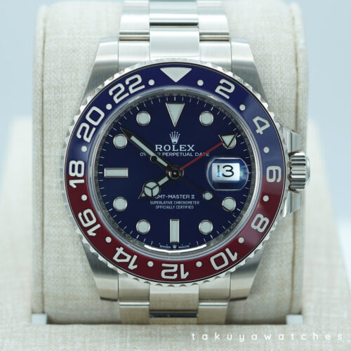 Rolex 126719BLRO GMT MASTER 2 WHITE GOLD PEPSI BEZEL BLUE DIAL 2021 FULL SET