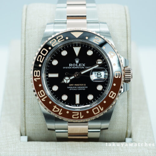 Rolex 126711CHNR GMT MASTER 2 ROOTBEER ROSE GOLD STEEL 2023 WARRANTY FULL SET