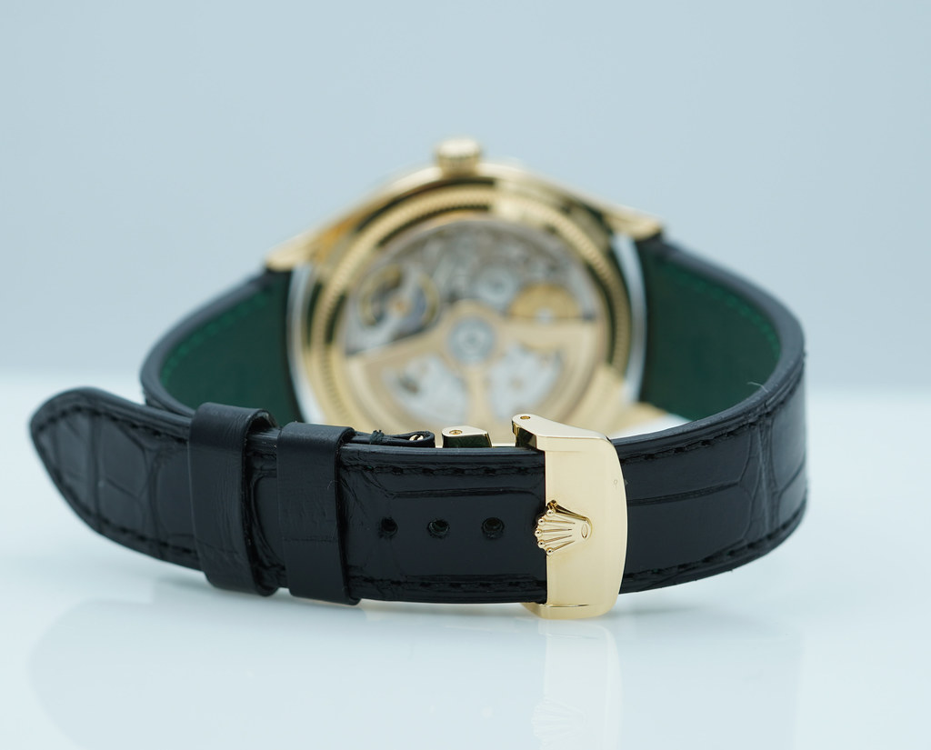 Rolex 52508 PERPETUAL 1908 YELLOW GOLD BLACK DIAL 2025 WARRANTY